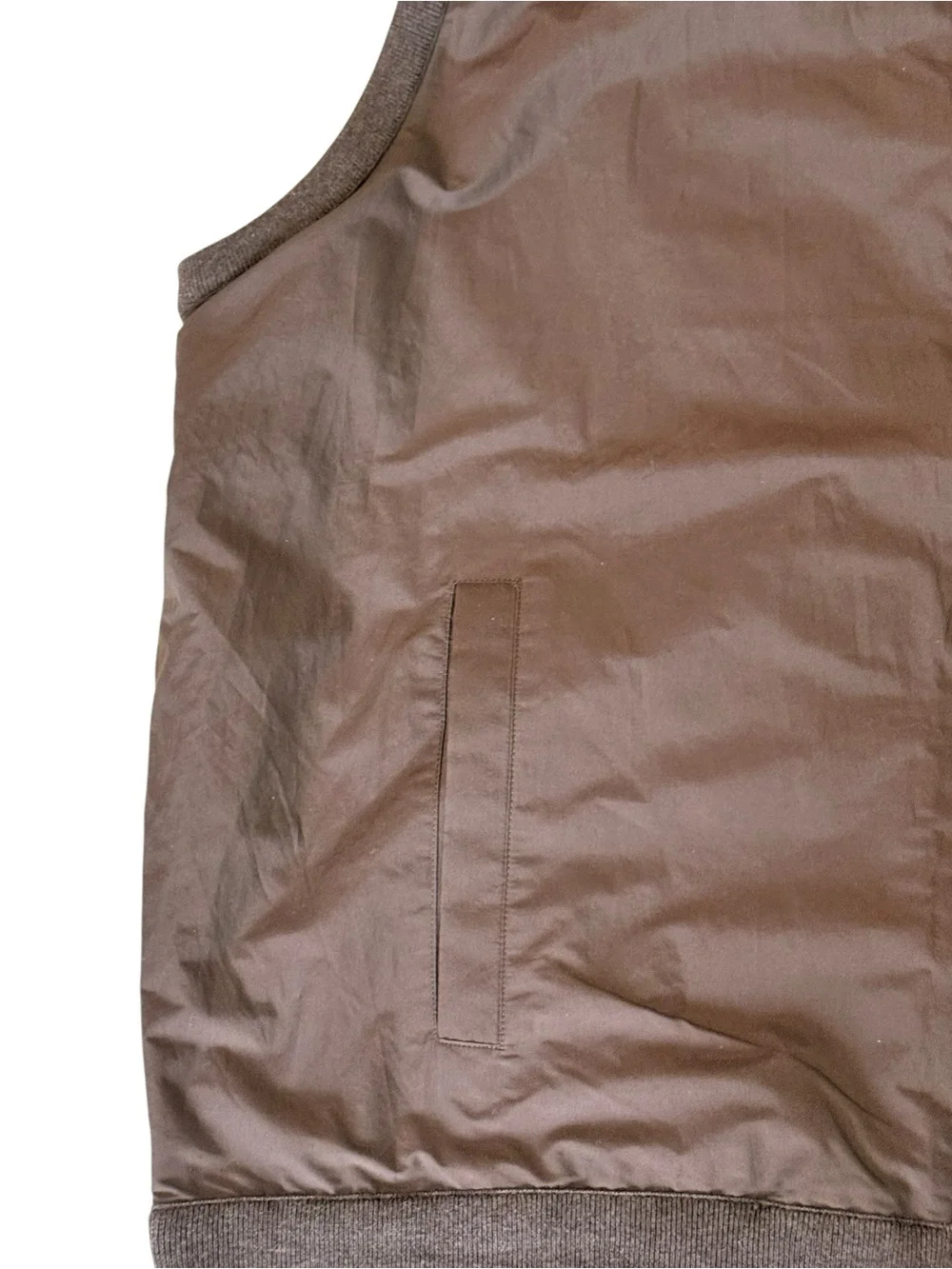 Men’s Polo Ralph Lauren Hybrid Full Zip Sweater Vest Brown